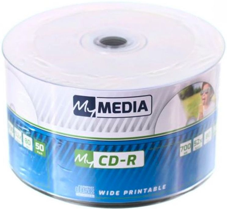 Image of MyMedia by Verbatim DVD-R 52x 50cw fullprint (69202) (IT14844)